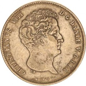 Dánsko, Christian VIII. (1839-1848), 1 Rigsbankdaler 1847 FK VS KM 735.1