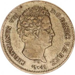 Dánsko, Christian VIII. (1839-1848), 4 Rigsbankskilling 1841 FK KM 721.1