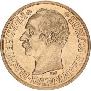 Dánsko, Frederik VIII. (1906-1912), 25 Ore 1907 VBP GJ KM 808 R Ag 600 2,42 g