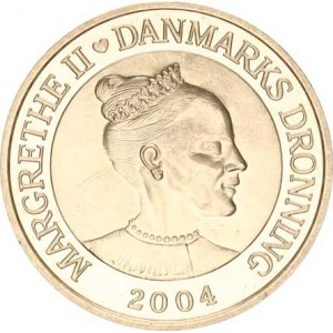 Dánsko, Margarethe II.(1972-), 200 Kroner 2004 - princ Frederik a princezna Mary KM 895
