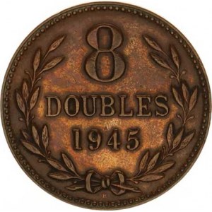 Guernsey, 8 Doubles 1945 H KM 14