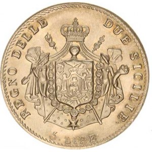 Itálie-Neapol a Sicílie, Joachim Murat (1808-1815), 5 Lire 1813 Cr. 111 sběratelská ražba  Ag ? 2