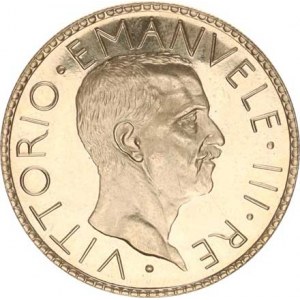 Itálie, Vittorio Emanuele III.(1900-1946), 20 Lire 1928 rok VI KM 69 Ag sběratelská kopie