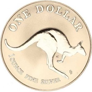 Austrálie, Alžběta II. (1952-), 1 Dollar 1993 C - Klokan KM 211.2 Ag 999 31,57 g
