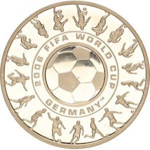 Austrálie, Alžběta II. (1952-), 1 Dollar 2006 - MS ve fotbale Německo, uprostřed vsazený 25 Cents
