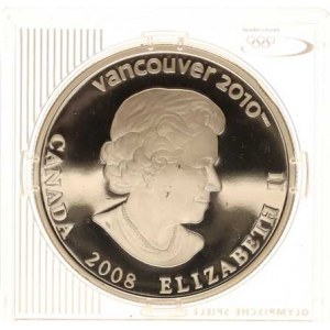 Kanada, 25 Dollars 2008 - OH 2010 Vancouver, snowboard KM -,