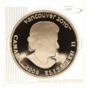 Kanada, 25 Dollars 2009 - OH 2010 Vancouver, rychlobruslení KM -,