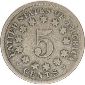 U.S.A., 5 Cents 1867 KM 97