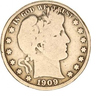 U.S.A., 1/2 Dollar 1909, hr.
