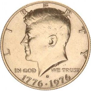 U.S.A., 1/2 Dollar 1976 S - 200. výročí Ameriky CuNi