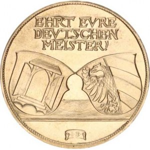 Německo - BRD, Albrecht Dürer - Jahr Nürnberg 1928, poprsí čelně / nad dvěma ští
