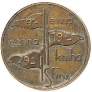 Československo - nouzovky, známky, Praha - Knihy SFINX, Váš vítězný tah / Levná cena 9. 1929