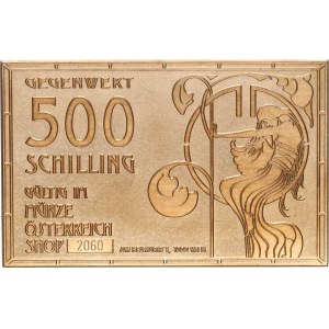 Rakousko - nouzovky, Wien - 500 Schilling b.l., Gegenwert Gütlig im Münze Österreich S