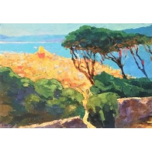 Roman Gruszecki,St.Tropez widok z Bastylii