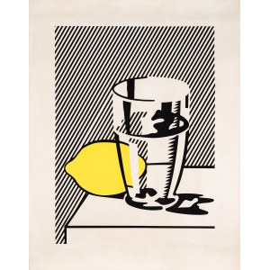 Roy Lichtenstein, Untitled (Still life with lemon and glass), 1974