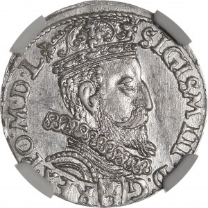 Sigismund III Vasa, Trojak 1601, Krakau - Kopf nach rechts - schön