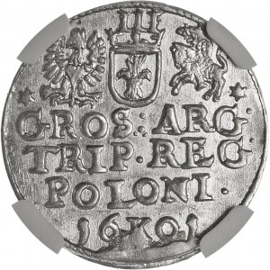 Zygmunt III Waza, Trojak 1601, Kraków – głowa w prawo – piękny