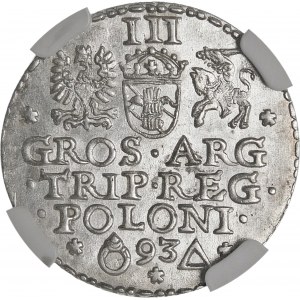 Zygmunt III Waza, Trojak 1593, Malbork – piękny