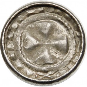 Poland, Zbigniew (eldest son of Wladyslaw Herman)?, Cross denarius 11th/17th century.