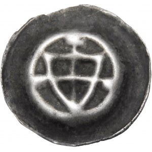 Teutonic Order, Brakteat - Shield with cross 1st issue - cross and balls