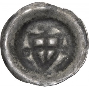 Teutonic Order, Brakteat - Shield with cross 1st issue - cross and balls