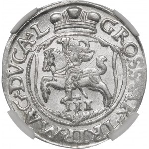 Sigismund II Augustus, Trojak 1564, Vilnius - L/L - ausgezeichnet