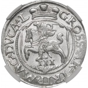 Zygmunt II August, Trojak 1564, Wilno – L/L – wyśmienity