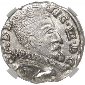 Zygmunt III Waza, Trojak 1598, Wilno – Łabędź – b. rzadki