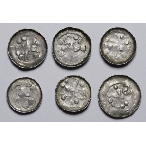 Cross denarius 11th century, CNP type V and VII - set (item 6).