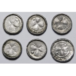 Cross denarius 11th century, CNP type V and VII - set (item 6).