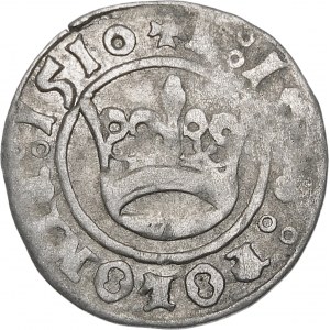 Sigismund I the Old, Half-penny 1510, Cracow - destruct