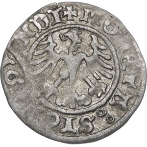 Sigismund I. der Alte, Halbpfennig 1510, Krakau - destrukt