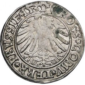 Sigismund I the Old, Penny 1535, Torun - wearing a cap and crown