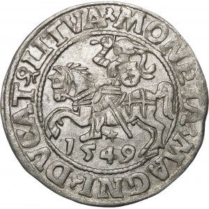 Zygmunt II August, Półgrosz 1549, Wilno – 9 Pogoń, LI/LITVA