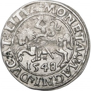 Sigismund II Augustus, Halbpfennig 1548, Wilna - Römer I, LI/LITVA