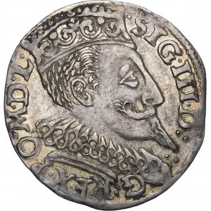 Sigismund III. Vasa, Trojak 1596, Bydgoszcz - größere Büste