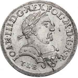 Jan III Sobieski, Sixth Jack 1680 TLB/C, Krakov - IV - vzácný a vynikající
