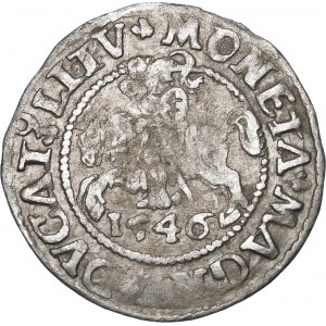 Sigismund II Augustus, Halbpfennig 1546, Vilnius - älterer Adlertyp - L/LITV