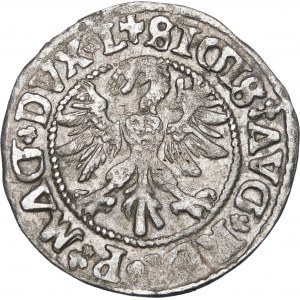 Zikmund II Augustus, půlgroš 1546, Vilnius - starší typ orlice - L/LITV