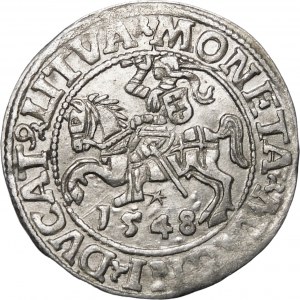 Zygmunt II August, Półgrosz 1548, Wilno – arabska 1, LI/LITVA