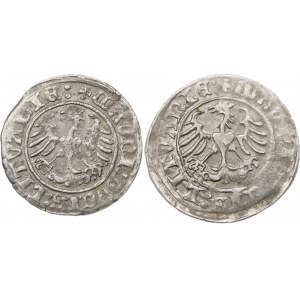 Sigismund I. der Alte, halber Pfennig 1510, Vilnius - Satz (Pos. 2)