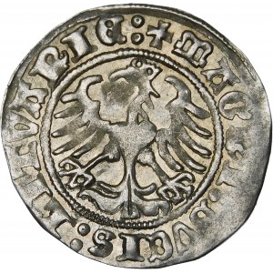 Sigismund I the Old, Half-penny 1512, Vilnius - diagonal colon, colon