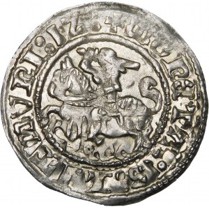 Sigismund I. der Alte, Halber Pfennig 1512, Vilnius - destrukt