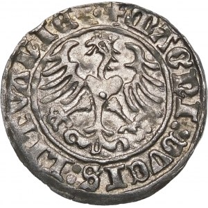 Zikmund I. Starý, půlpenny 1509, Vilnius - Pogon bez pochvy - čtyřrohý - krásný