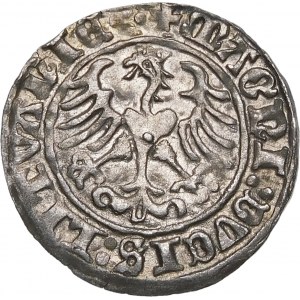 Žigmund I. Starý, polgroš 1509, Vilnius - Pogon bez pošvy - štvorrohý - krásny