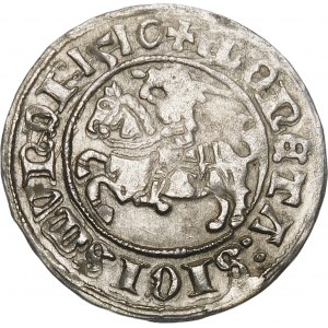 Zikmund I. Starý, půlpenny 1510, Vilnius - velká nula, čtyři tečky