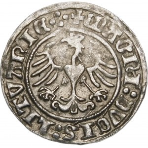 Sigismund I. der Alte, Halbpfennig 1510, Vilnius - große Null, vier Punkte