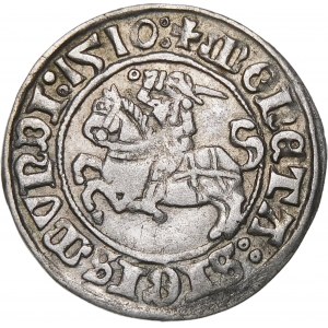 Sigismund I the Old, Half-penny 1510, Vilnius - large zero, colon