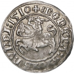 Sigismund I. der Alte, Halbpfennig 1510, Wilna - große Null, Doppelpunkt