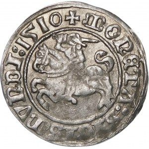 Sigismund I the Old, Half-penny 1510, Vilnius - large zero, colon